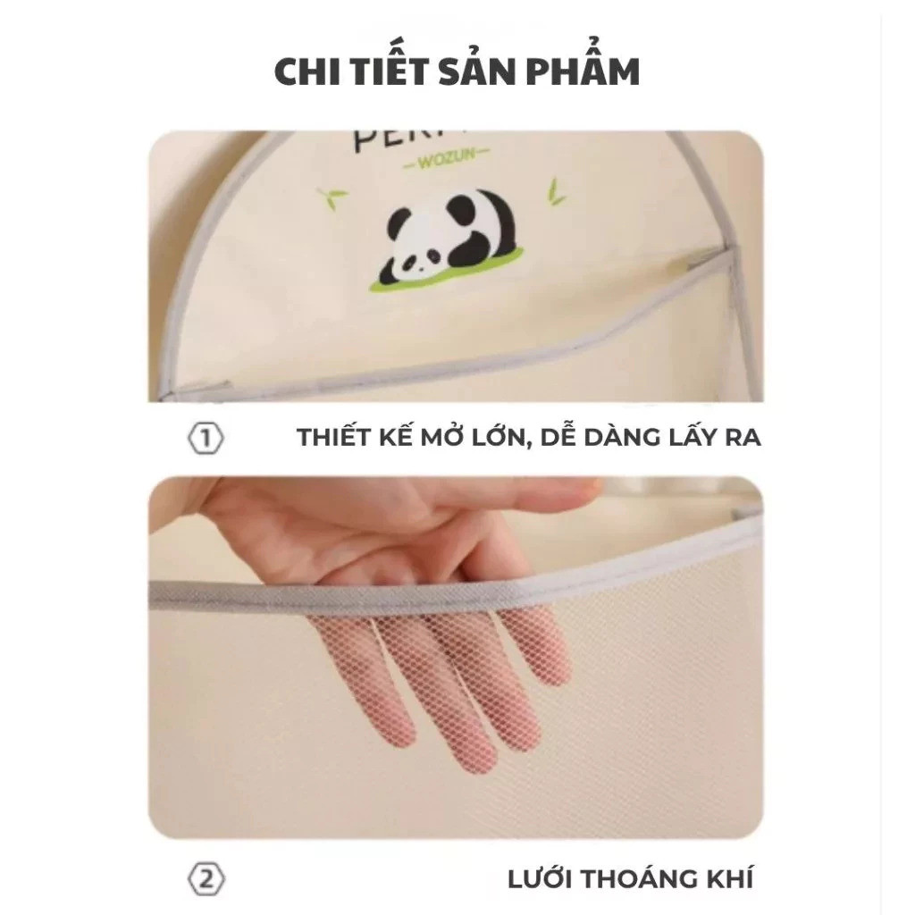 (COMBO 2 CÁI) GIỎ TREO ĐỒ LÓT HAPPY DAY ĐA NĂNG, Túi Lưới Đựng Vớ Và Đồ Dùng Cá Nhân, Có Quai Treo Chắc Chắn