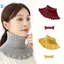 Kudosation Cổ Giả Len Dệt Kim Nữ Ấm Áp, Khăn Quàng Cổ Tháo Rời Chống Gió Thời Trang