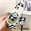 Ốp Điện Thoại Gấu Trúc Tai kawaii Dễ Thương Cho Vivo V60 V50 V40 Lite V40 V30 V29 V27 V25 Pro V29E V27E V25E Ốp Lưng Có Dây Giá Đỡ