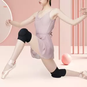 Shas Dance Bảo Vệ Đầu Gối Bọt Biển Dày Đệm Đầu Gối Tay Va Chạm Tránh Khiêu Vũ Miếng Lót Đầu Gối Bóng Chuyền Hỗ Trợ Đầu Gối Cho Quảng Cáo