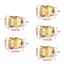 PYCOU 10 Cái Đồng thau nóng chảy Chèn các loại hạt, M5 Đôi Twill M5 Hạt đồng thau M5, Đồng bền mạ ren có dây nhúng chỉ đồng chèn để đúc phun nhiệt nóng chảy