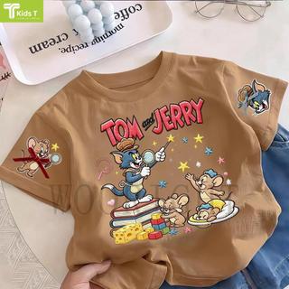 COD✅ (Hồ Chí Minh)Kids T Mall Áo phông tay ngắn In hình hoạt hình Áo Kiểu rộng và ấn tượng Trẻ em thời trang #VN478