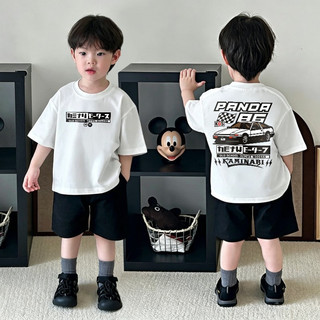 (Từ 1-12 tuổi) Áo thun ngắn tay cho trẻ em, 100% cotton, chủ đề xe đua AE86 JDM, phong cách Hàn Quốc.