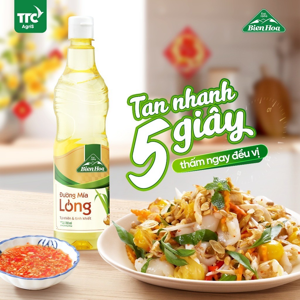 Đường Mía Lỏng Biên Hòa 400ml & 700ml Syrup Đường Mía Tự Nhiên Dễ Hòa Tan