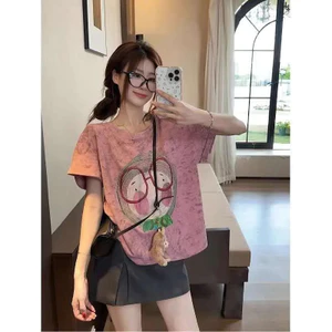 VN Thích hợp cho áo thun Cotton dáng rộng mùa hè