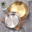Đĩa du lịch di động PYCOU, Đĩa Salad trái cây có thể xếp chồng nhẹ, Khay kim loại sang trọng Chống rỉ sét Khay cắm trại Du lịch