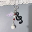 FUHUIOT Music Note Móc Khóa, Chất Liệu Acrylic Chấm Bi Họa Tiết Ita Túi Charm, Họa Tiết Sọc Dễ Thương Hình Ngôi Sao Sáng Tạo Hoạt Hình Chìa Khóa Túi Mặt Dây Chuyền