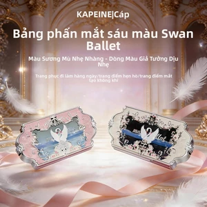 Sản phẩm mới Full Set Capell Six-Color Eyeshadow Swan Ballet Series Six-Color Eyeshadow Smoky Makeup