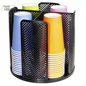 Mai 360° Xoay Dùng Một Lần Cốc Và Nắp Đựng Giấy Cà Phê Latte Cốc Đựng Giá Để Đồ Người Tổ Chức Cốc Cho Nhà Bếp VN