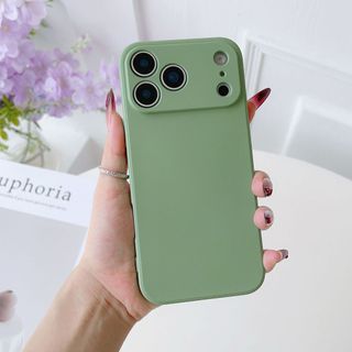 Thích hợp cho iPhone 17 Promax Ốp điện thoại silicon lỏng cạnh thẳng Rubik 's Cube, bao gồm tất cả, vỏ điện thoại lỗ chính xác
