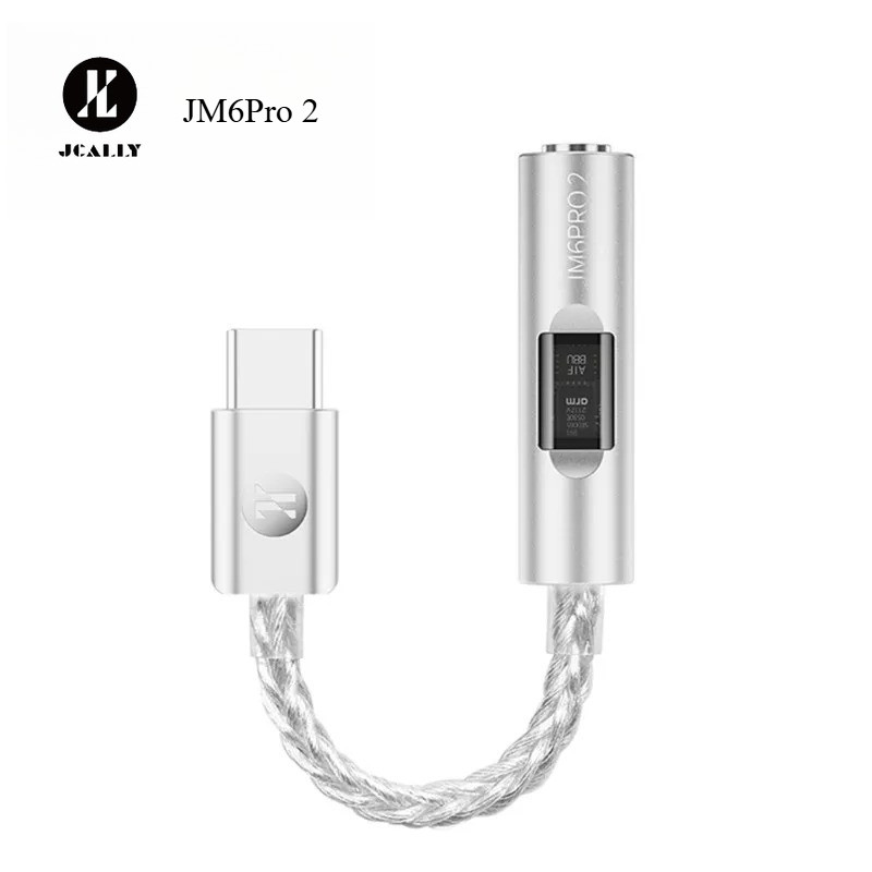 JCALLY JM6Pro 2 Type-C sang 3.5mm Dual DAC CX31993 MAX97220 Bộ khuếch đại tai nghe âm thanh kỹ thuật số HiFi DAC JM6Pro2 AMP