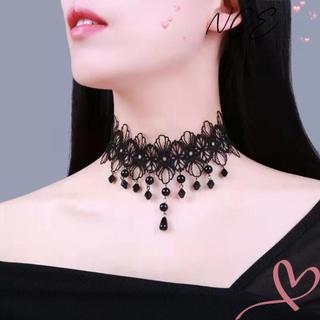 Vòng cổ ren màu đen phong cách Gothic Punk, gợi cảm - quà tặng hoàn hảo