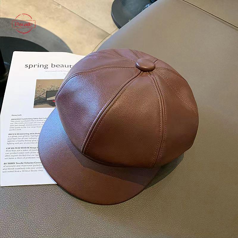 Diễu Hành Nữ Thời Trang Beret Chắc Chắn Mũ Nồi Da Nghệ Sĩ Pháp Ấm Mũ Bò Nữ Mũ Bé Gái VN