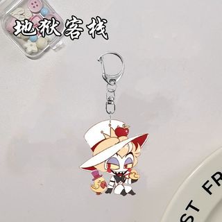 Móc khóa Anime Alastor Lucifer ‌‌Charlie Morningstar Nam Móc Chìa Khóa Cho Nữ Hoạt Hình Vai Trò Hình Acrylic Móc Khóa Mặt Dây Chuyền Quà Tặng