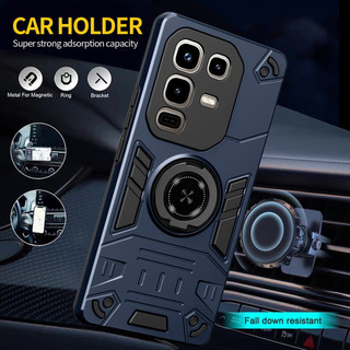 Dành Cho infinix Note 50 Pro 4G / Note 50S / Note 50x 5G Vỏ Nhẫn Đứng Giáp Lưng Cứng Bảo Vệ Hạng Nặng Khung TPU Mềm Chống Sốc Mỏng