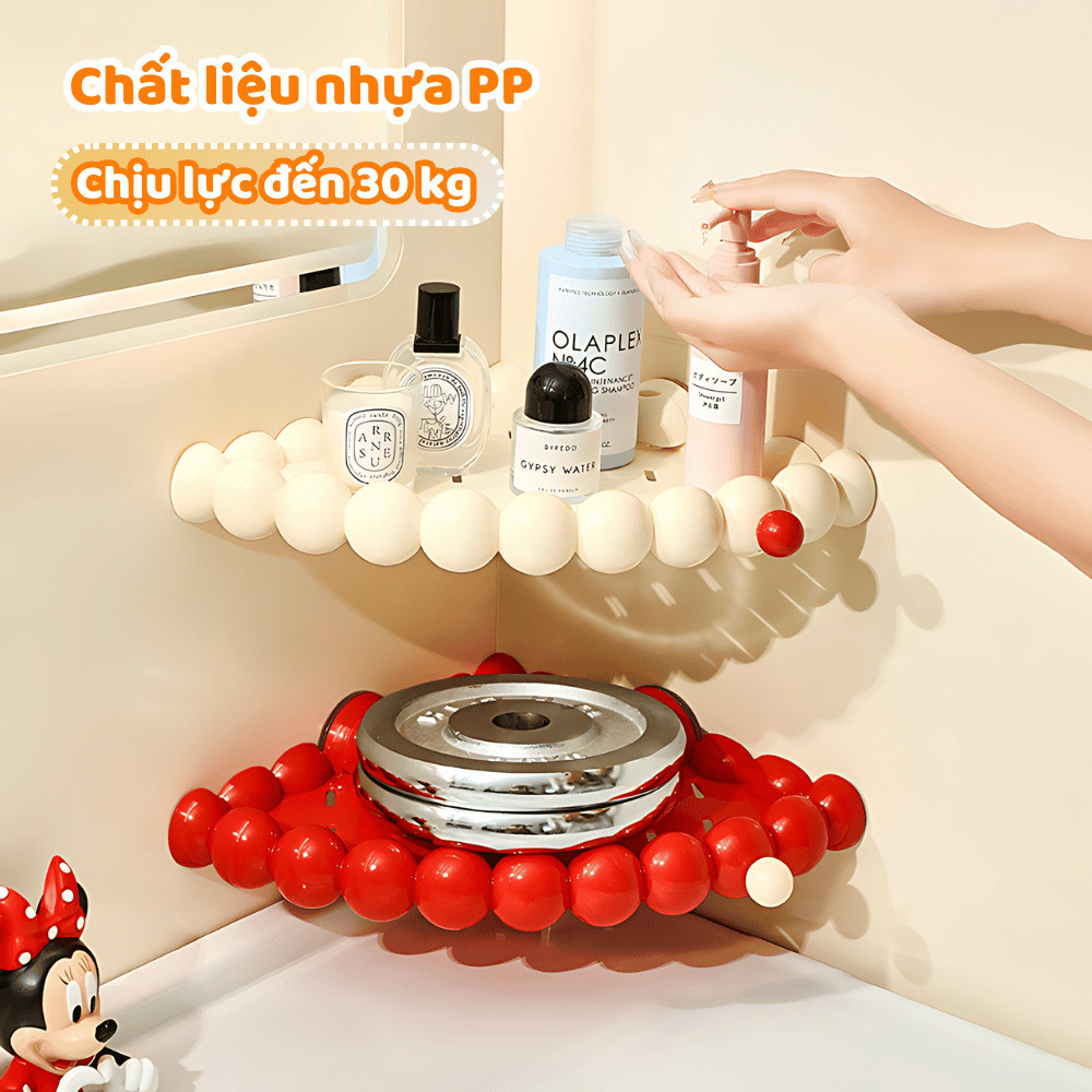 Kệ Nhà Tắm Để Đồ Đa Năng Gắn Tường DINO Nhựa PP Cao Cấp, Giá Treo Tường Đựng Mỹ Phẩm Chịu Lực Tốt