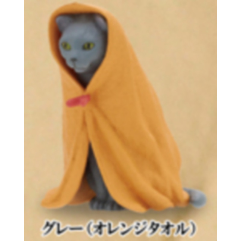 [BTF] Hàng có sẵn Nhật Bản Kitan Capsule Toy Cat kèm khăn Đồ trang trí Sanmao Cat Sabatra Cat R9NW