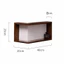 Kệ treo tường góc BAMBOOB, Kệ sách góc treo tường, Kệ nổi tiết kiệm không gian Kệ trưng bày bằng gỗ 90 độ Tổ chức treo tường