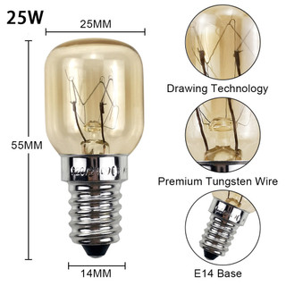 Bóng đèn Halogen SMVP AC 220-240V E14 chịu nhiệt 300°C 15W 25W ánh sáng ấm 3000K