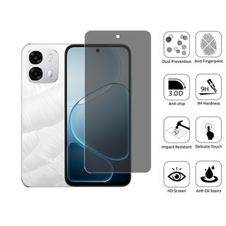 Kính cường lực chống gián điệp 2 trong 1 OPPO A6s 5G Bảo vệ màn hình riêng tư cho OPPO A6t Pro A6x A6 A3 A5i A5 A5X A60 A79 A78 A58 A38 A18 4G 5G + Phim ống kính máy ảnh