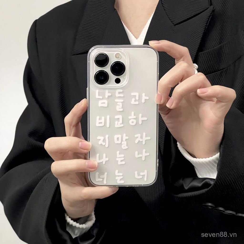Ốp Điện Thoại Thích Hợp Cho iPhone 7 8 X XS XR XSMAX 11 12 13 14 15 16 17 Pro max Plus Air Phong Cách Hàn Quốc Đơn Giản Phiên Bản Hàn Quốc Vỏ Bảo Vệ Chống Sốc Bao Gồm Tất Cả NRWM