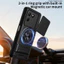 Armor Xoay Ống Kính Trượt Funda Cho Tecno Pova 7 4G Vỏ Vòng Từ Tính Cho Tecno Pova 7 Neo Ốp Lưng Chân Đế Có Thể Gập Lại Capa