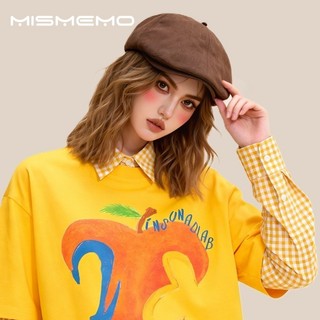 MISMEMO Mùa Xuân Phong Cách Mới Beret Retro Phù Hợp Với Khuôn Mặt Nhỏ Văn Học Phong Cách Đảo Ngược Mũ Nam Nữ