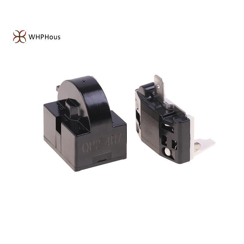 < WHPHous-t > 2 CÁI QP2-4.7 Rơle khởi động PTC 1 chân Rơle khởi động tủ lạnh và 6750C-0005P Bảo vệ quá tải tủ lạnh Đẹp