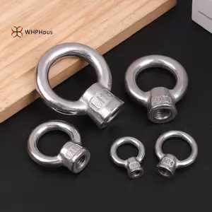 < WHPHous-t > Đai ốc mắt Nhật Bản bằng thép không gỉ 304 M6 M8 M10 M12 M16 Nhẫn nâng phần cứng hàng hải Giàn khoan công nghiệp Đẹp