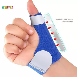 < Honeyba > Nẹp hỗ trợ ngón tay cái đàn hồi cho viêm gân gân Nẹp lót ngón tay cái nén tay phù hợp với tay trái và phải đẹp