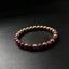 Vòng tay đính cườm Garnet bằng đồng - Garnet màu vàng mờ bằng đồng & rượu vang đỏ