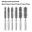 Bàn chải làm sạch máy móc ống dây 8-19mm Dụng cụ đánh bóng rửa rỉ sét