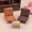 CANAMEK 1 12 Cân Nhà Búp Bê Mini Da PU Ghế Sofa Ghế Đơn Mô Hình Cho Để Bàn Văn Phòng Bộ Sưu Tập Đồ Chơi CSF