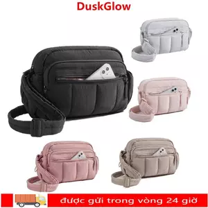 Túi đeo chéo DUSKGLOW, Túi đeo vai phồng chống thấm nước, Túi Tote có thể điều chỉnh dung tích lớn di động ngoài trời