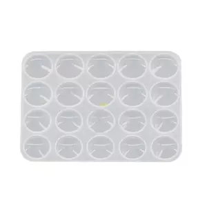 Flgo Cabochon Đá Quý Khuôn Silicon Tròn Khuôn Làm Đồ Trang Sức Làm Dự Án Thủ Công