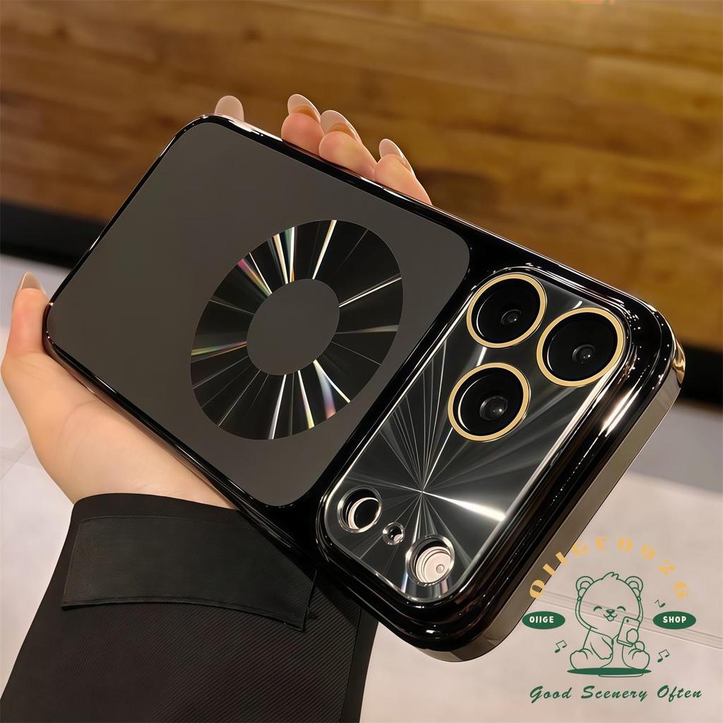 【 Ốp lưng iPhone17 】 Vỏ điện thoại từ tính mạ cực quang chống rơi iphone17 Pro Max 16 15 14 13 cho vỏ iPhone Vỏ mềm silicon TPU chống sốc