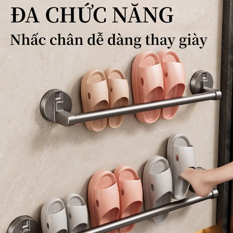 Giá treo khăn nhà tắm bằng cốc hút,30-60CM,hợp kim nhôm chống rỉ,Không Cần Khoan Tường,Lắp đặt Dễ Dàng