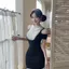Mùa Hè Hepburn Phong Cách Hông Váy Phong Cách Mới Ren Khâu Mỏng Hơn Nhìn Cao Cấp Váy Cô Gái Nóng Váy Sang Trọng S