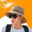 Mũ chống nắng nam DELMER, Mũ xô chống nắng vành rộng mùa hè, Thời trang chống tia cực tím Bảo vệ chống nắng Cotton Mũ câu cá ngoài trời ngoài trời ngoài trời