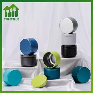 SWEET 1 / 5 Cái Hộp Trà Di Động Mini Nồi Rỗng Hộp Trà Kẹo Lon Tròn Thiên Tính Sắt Thảo Mộc Niêm Phong Bình Gia Vị Sắp Xếp Lưu Trữ n