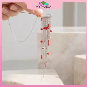 MYPANDA Đính cườm nhiều lớp Trâm cài nữ sel Pin Thiết kế dây chuyền thanh lịch cho lễ tốt nghiệp và đi chơi.