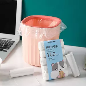 Luckyew 5Roll 100 Chiếc Túi Đựng Rác Mini Hộ Gia Đình Thiện Nhỏ Để Bàn Rác Có Thể Túi Rác Dùng Một Lần Túi Rác Dụng Cụ Nhà Bếp TQ