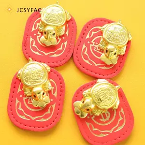 JCSYFAC Fengshui Luy Turtle Wallet Charm Money-biting Turtle Đồ trang trí với "Sự giàu có hàng ngày" để bảo vệ tài chính lâu dài Mới