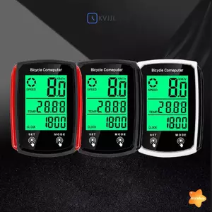 Máy tính xe đạp GPS Đồng hồ tốc độ có dây Xe đạp chống nước Máy tính LCD Răng xanh Tốc độ đi xe đạp Giá đỡ Đồng hồ đo tốc độ Phụ kiện ngoài trời mới