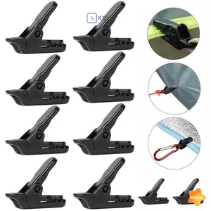 10 Cái Kẹp Bạt Bạt Kẹp Móc Treo Lều Cắm Trại Sinh Tồn Thắt chặt Dụng Cụ Cho Cắm Trại Ngoài Trời Hike Thiết Bị Cắm Trại Bán Buôn Mới