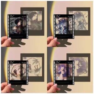 Cá Tính Thứ Năm Ngược Phim Linh Mục Hemit Ngư Dân Trong Suốt Thẻ Chiếu Phim Polaroid Valley Slideshow Phim Quà Tặng 5.17