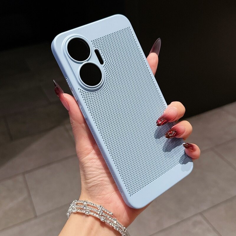 Mimi Giảm Giá Cho Redmi Turbo 5 Max 4 Pro / Poco X8 Pro Max F7 F8 Pro / Ultra Honeycomb Lưới Tản Nhiệt Vỏ Điện Thoại Siêu Mỏng Chống Rơi Kính Bảo Vệ Ống Kính