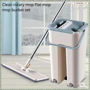 Cây lau nhà với bộ vòng hoa và 4 tấm lót sợi nhỏ có thể giặt được Hệ thống làm sạch sàn để sử dụng ướt và khô