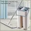 Cây lau nhà với bộ vòng hoa và 4 tấm lót sợi nhỏ có thể giặt được Hệ thống làm sạch sàn để sử dụng ướt và khô