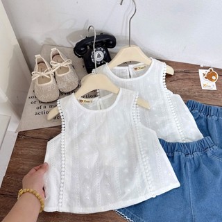 10-28kg Set áo thô thêu mix quần bò đùi Xkids
